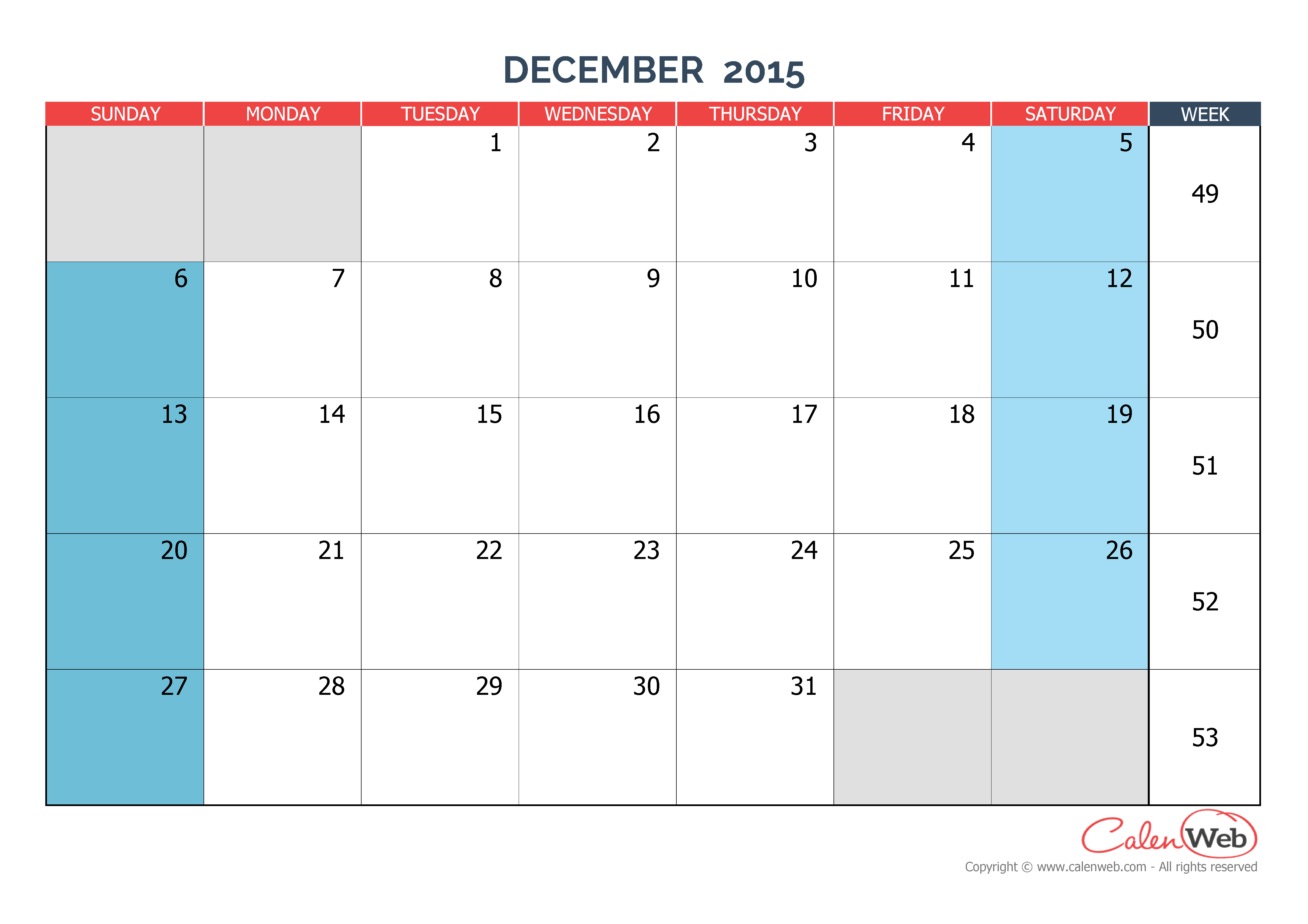 december 2015 downloadable calendar